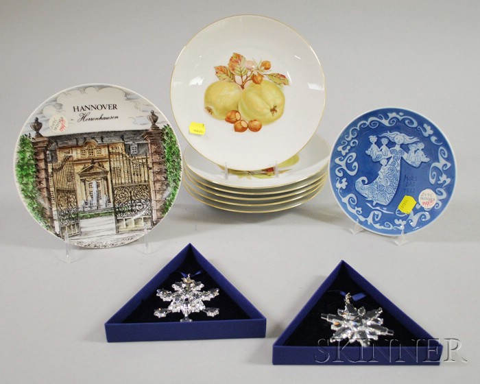 Appraisal: Six German Porcelain Fruit Collector's Plates a Collector's Plate Two