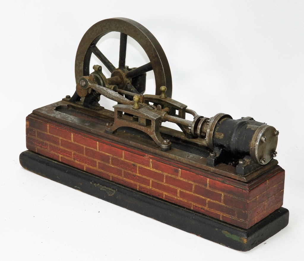 Appraisal: ANTIQUE AMERICAN MODEL STEAM POWERED ENGINE United States Early th