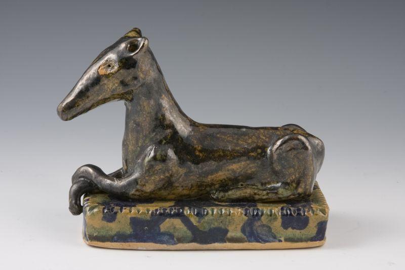 Appraisal: NC Pottery Billy Ray Hussey Folk Art Dog Figural earthenware