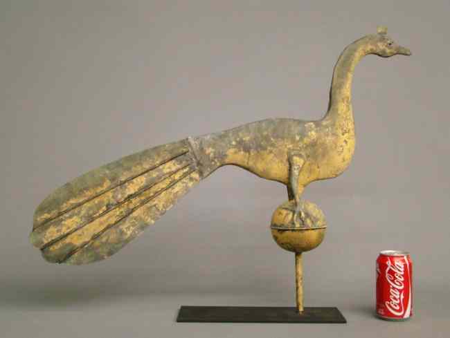 Appraisal: Peacock weathervane '' W '' Ht