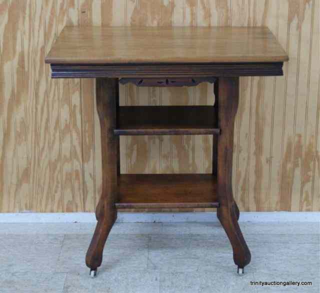 Appraisal: Antique C Eastlake Mahogany Side TableThis is for a very