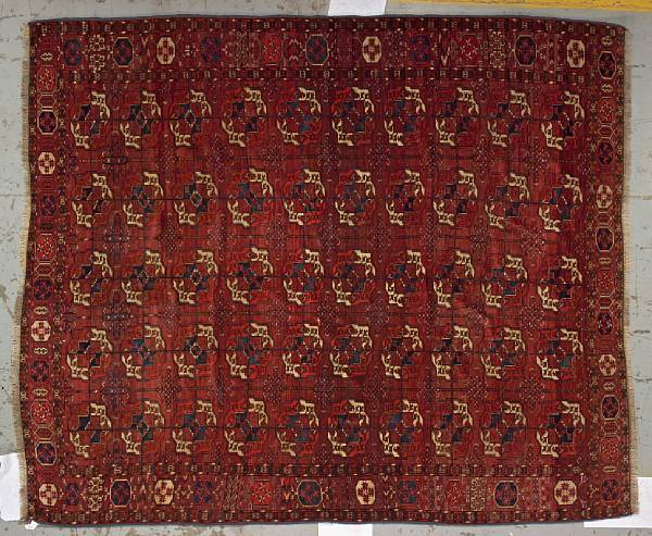 Appraisal: A Turkoman carpet Caucasus late th century size approximately ft