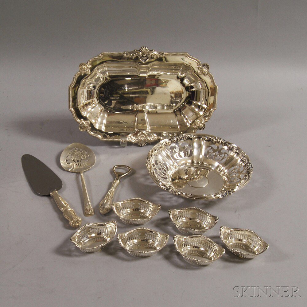 Appraisal: Eleven Pieces of Mostly Sterling Silver Tableware and Flatware a