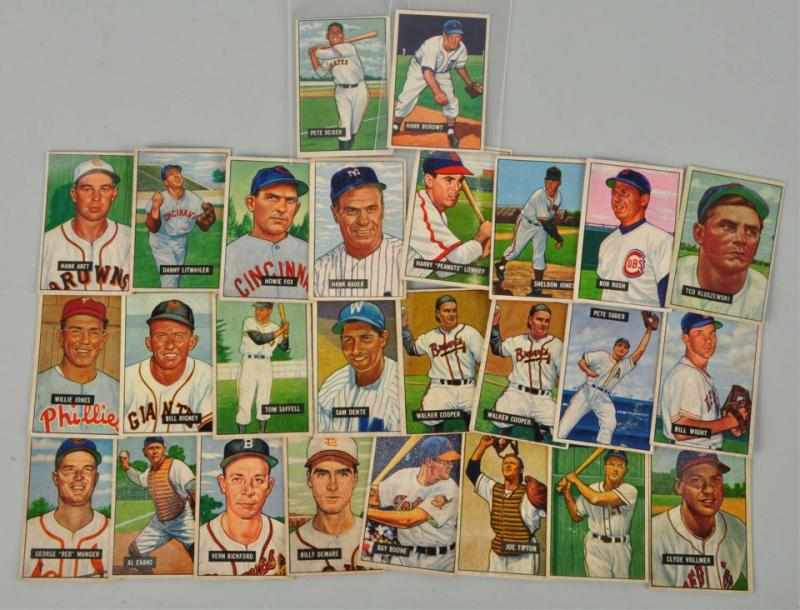 Appraisal: Lot of Bowman Baseball Cards Description Includes commons and minor