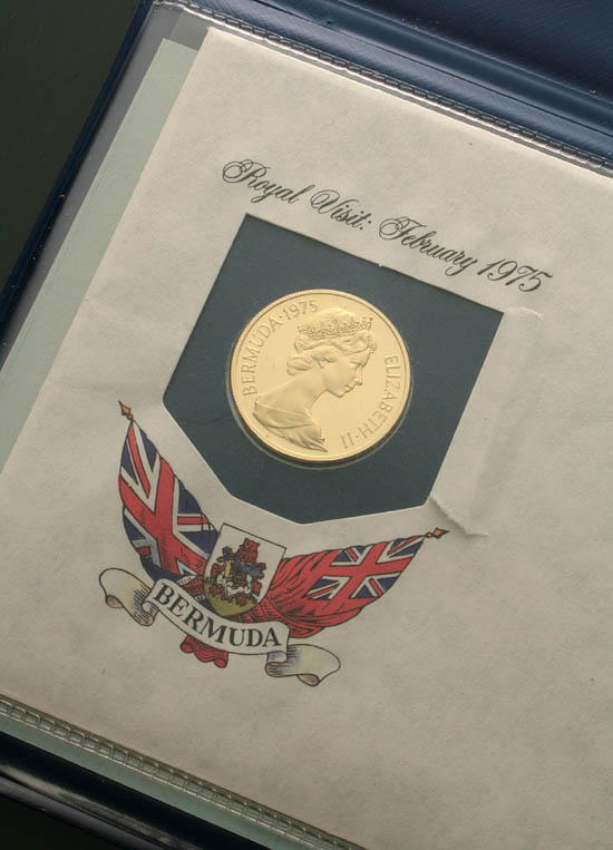 Appraisal: Two Bermudian One-Hundred-Dollar Gold Commerative Gold Coins Royal Visit Dated