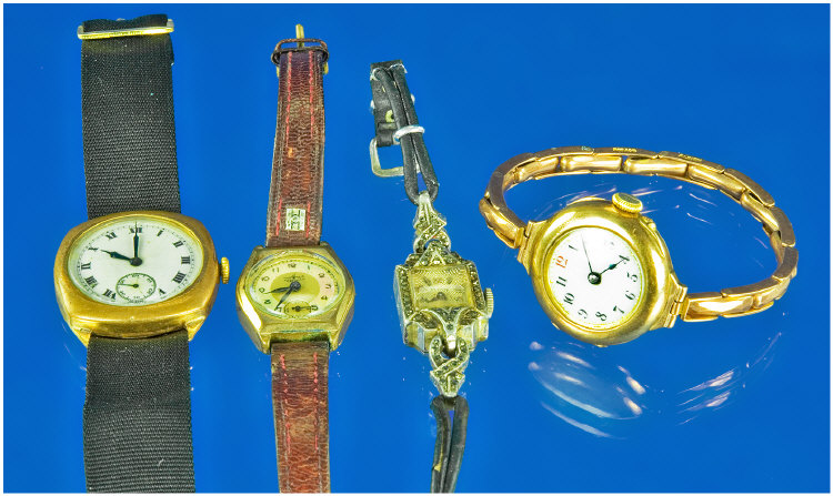 Appraisal: Ladies ct Gold Wristwatch Together With A Gold Plated Wristwatch