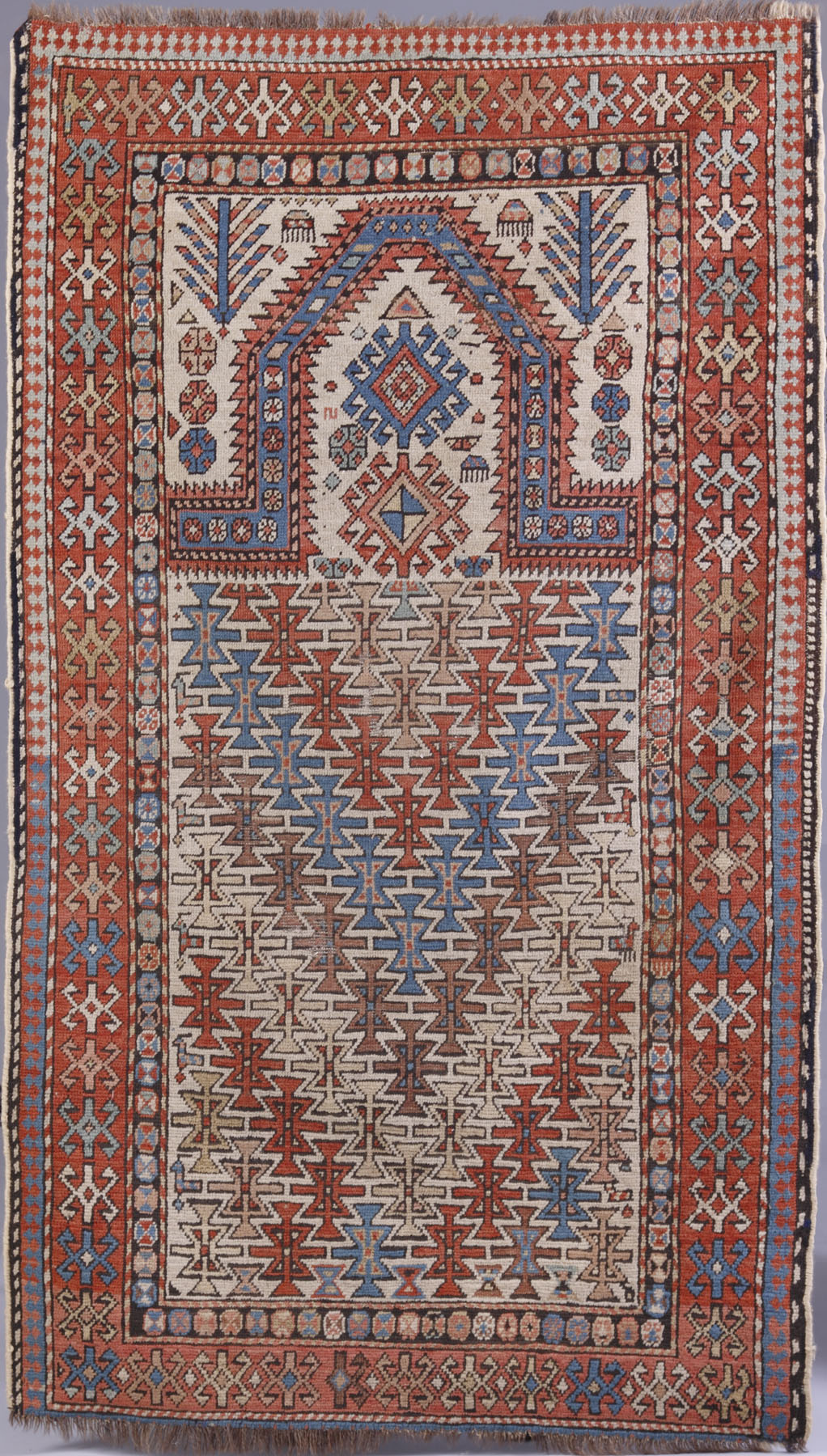 Appraisal: th Cent Caucasian Prayer Rug Very good x