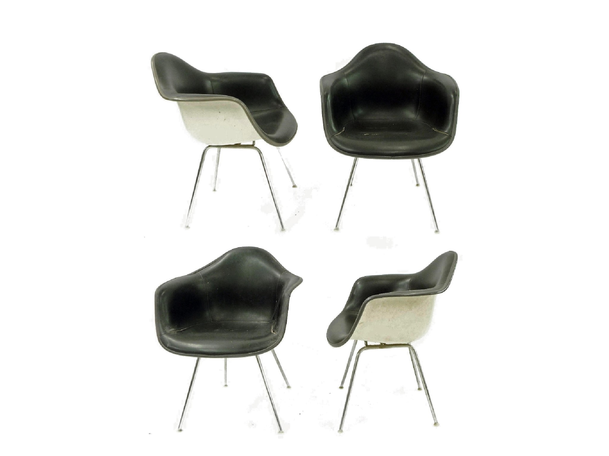 Appraisal: Set of four Charles Eames Charles Ray Eames for Herman