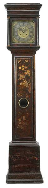 Appraisal: A George II III lacquered tall case clock John Hall