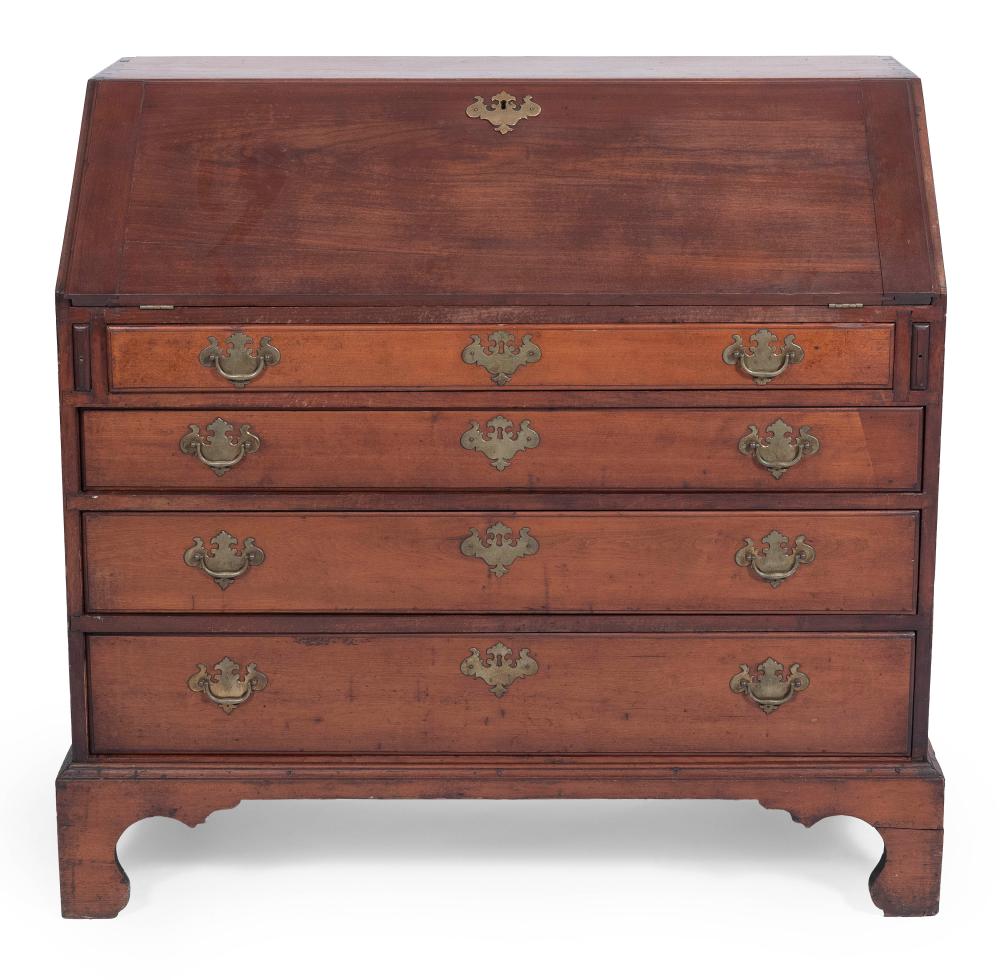 Appraisal: CHIPPENDALE SLANT-LID DESK CONNECTICUT LATE TH CENTURY HEIGHT WIDTH DEPTH