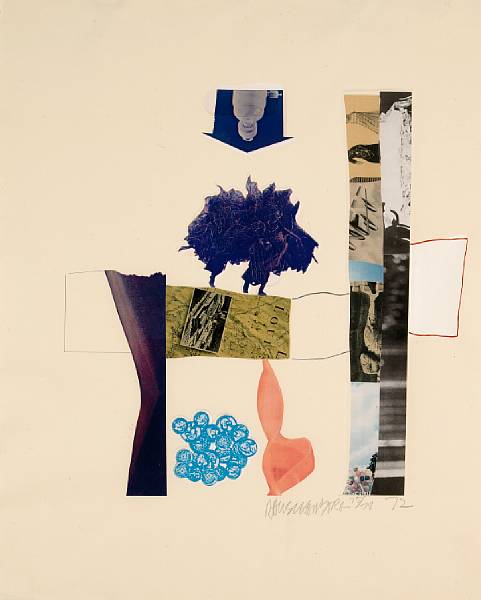 Appraisal: Robert Rauschenberg American born Horsefeathers Thirteen-XIII from Horsefeathers Thirteen G