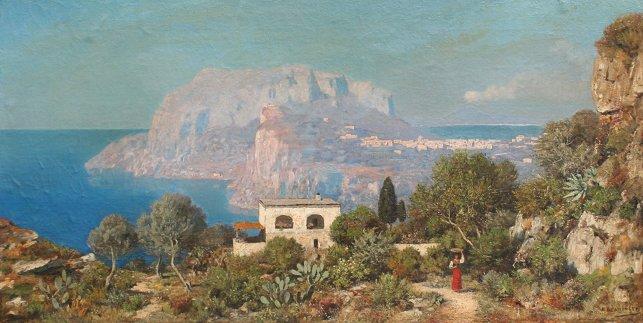 Appraisal: BERNINGER Edmund German - Isle of Capri OIL Canvas ''