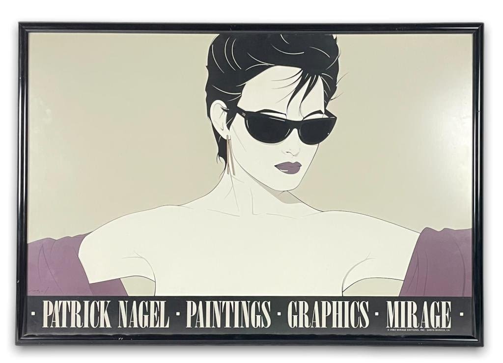 Appraisal: Patrick Nagel PosterPlate Signed Good condition Image x