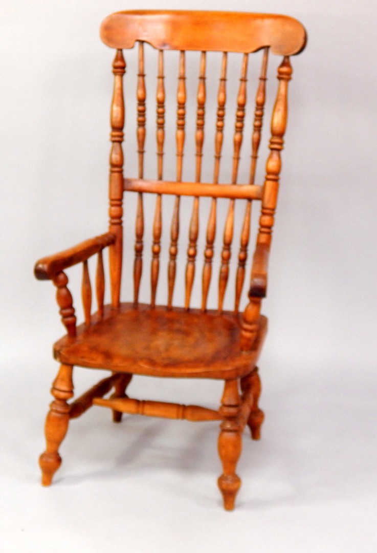 Appraisal: A Caistor ash and elm Windsor chair Lincolnshire late thC