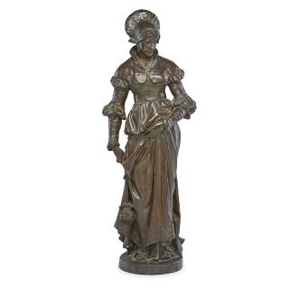 Appraisal: VICTORIAN LADY Bronze Unmarked x