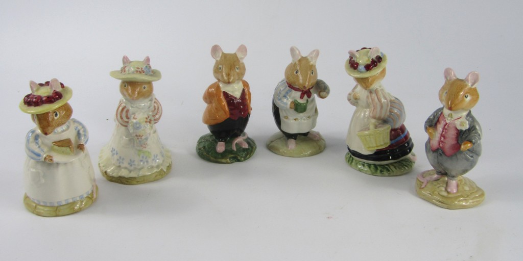 Appraisal: Six Royal Doulton pottery Brambly Hedge figures comprising Lord Woodmouse