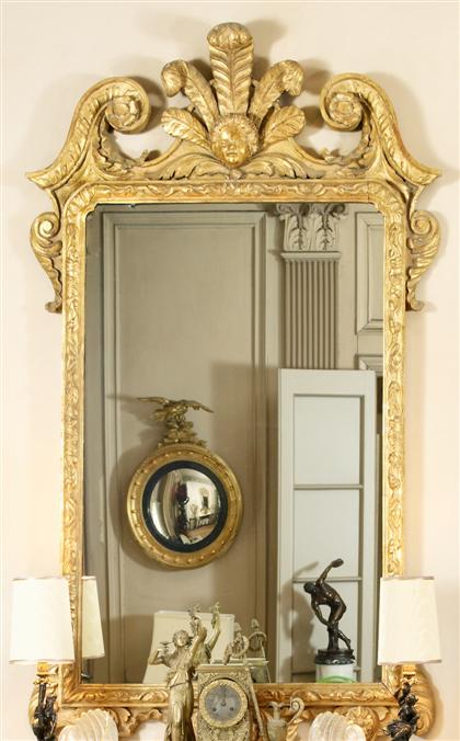 Appraisal: Pair of Georgian style carved giltwood mirrors th century