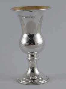 Appraisal: A silver kiddush cup Birmingham