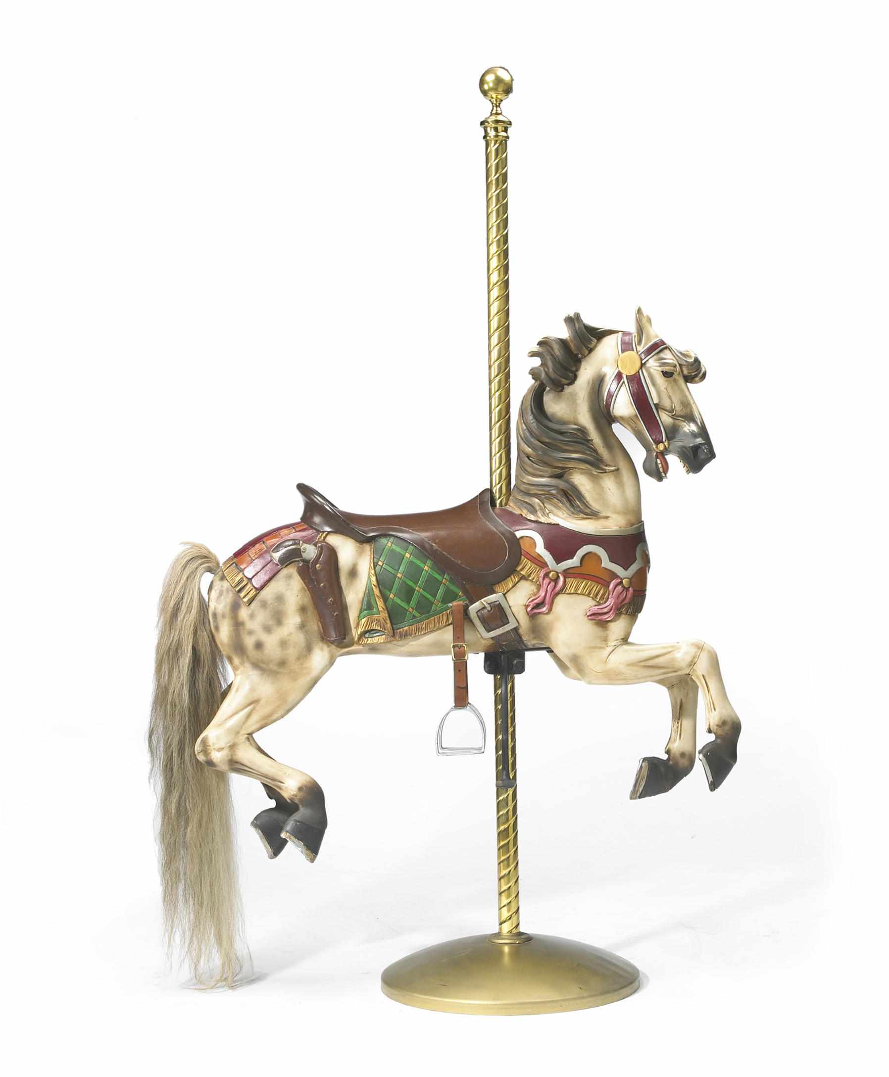 Appraisal: An American carved and painted carousel horse Stein and Goldstein