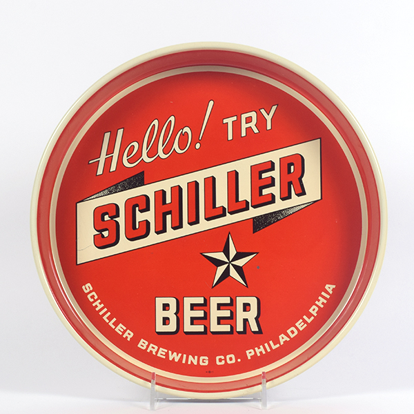 Appraisal: Schiller Beer s Serving TrayReference n aBrewery Schiller Brewing Co