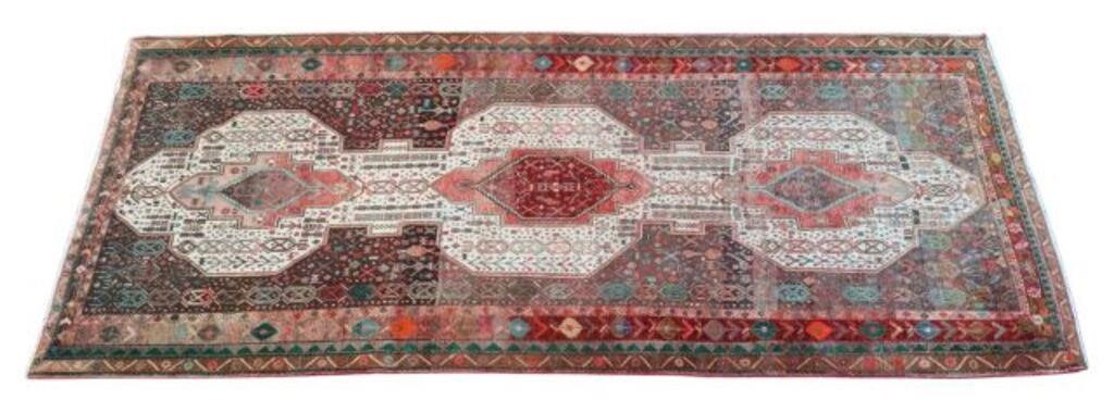 Appraisal: Hand-tied Persian Goltogh rug approx ' l ' w Please