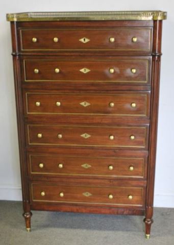 Appraisal: Custom Louis Philippe Jansen Style Chest A nice quality chest