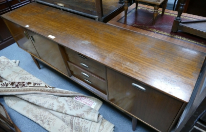 Appraisal: Mid Century teak side board