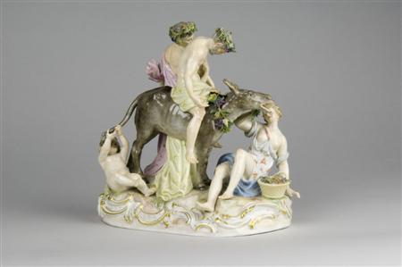 Appraisal: Zephyr and Flora a Meissen figure group late th century