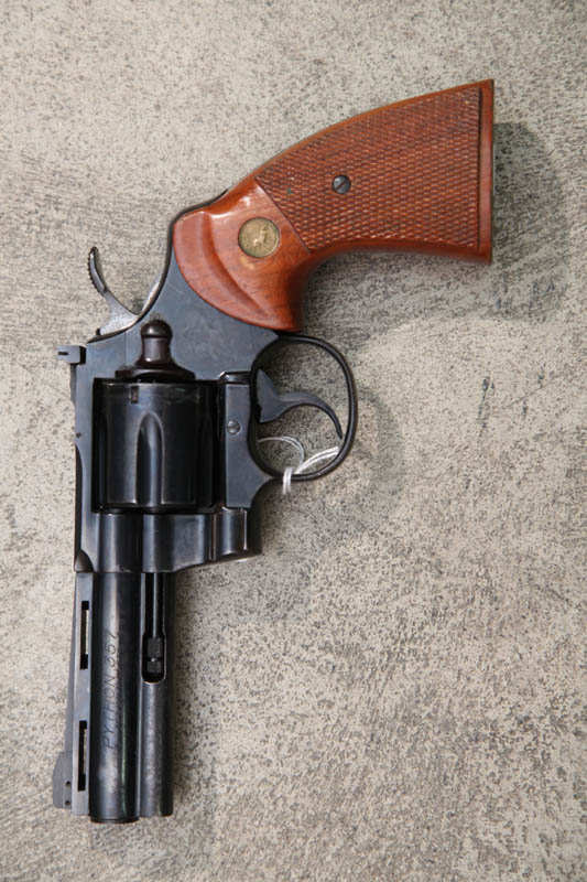 Appraisal: COLT WITH AFTER MARKET GRIPS AND HOLSTER SN V Good