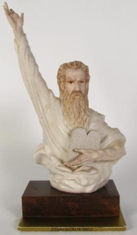 Appraisal: Cybis Porcelain figure of Moses limited edition created Height ''