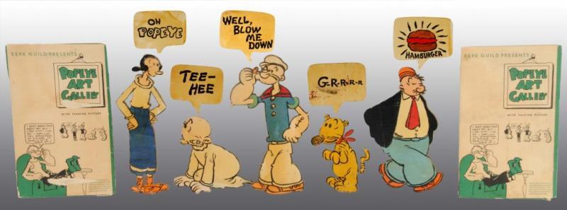 Appraisal: Lot of Wooden Popeye Art Gallery Cut-Out Signs Description Made