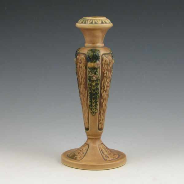 Appraisal: Roseville Florentine - '' candlestick Unmarked Mint '' tall