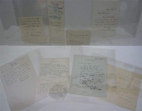 Appraisal: WRITERS Group of items Signed or Signed and Inscribed by