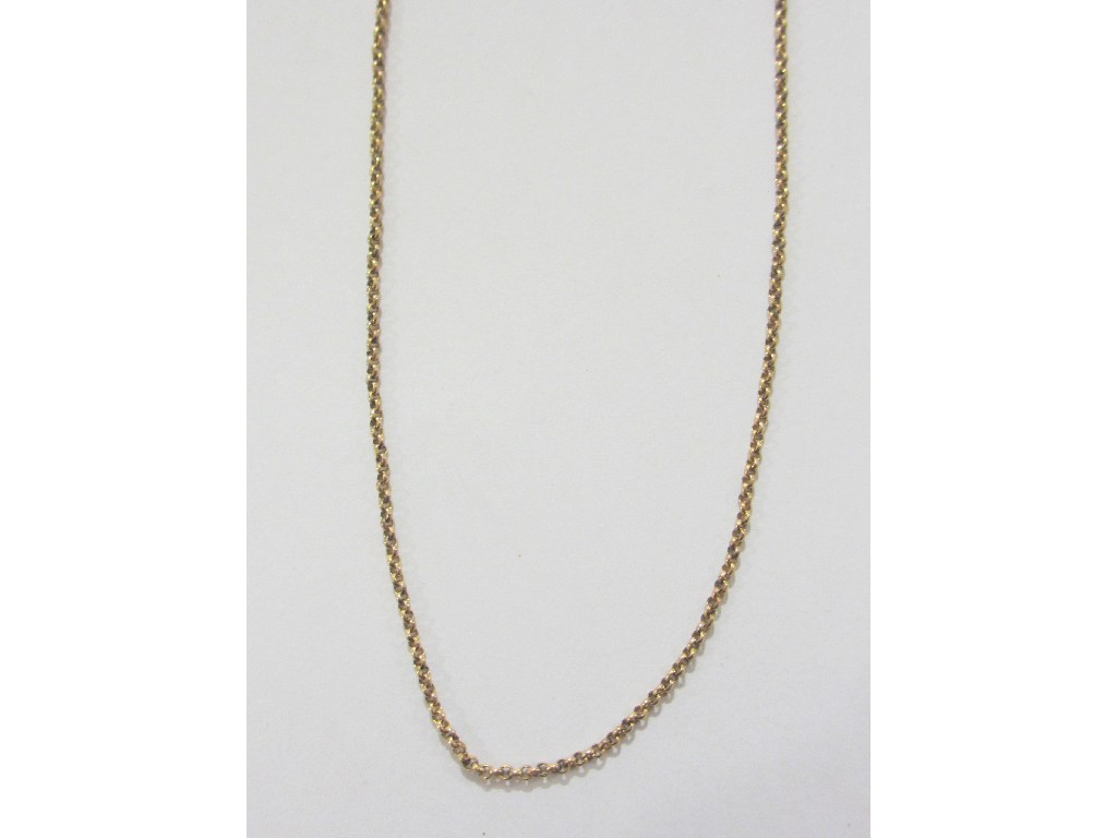 Appraisal: Nine carat gold neckchain gms