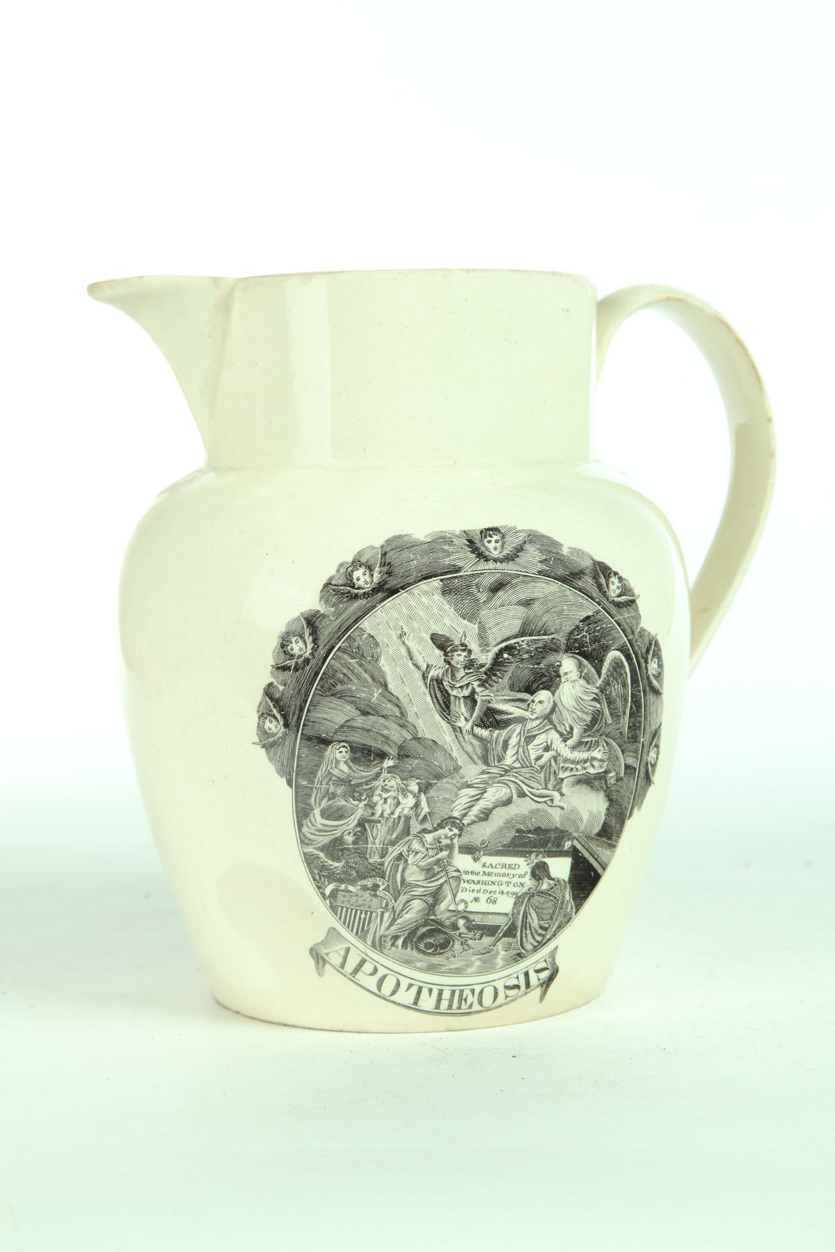 Appraisal: PITCHER England early th century soft paste Black transfers of