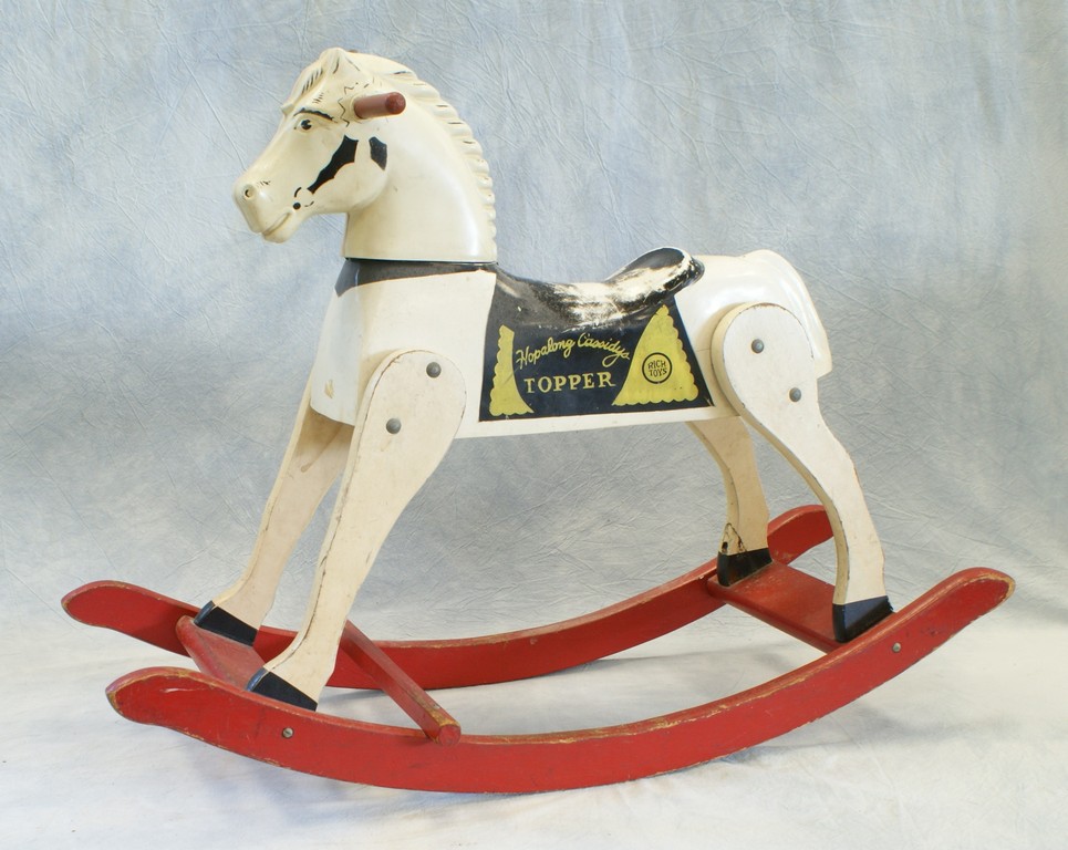 Appraisal: Hopalong Cassidy Topper Rocking Horse by Rich Toys wood base