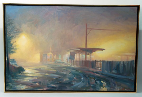 Appraisal: Paul Rickert b Philadelphia th century large oil on linen