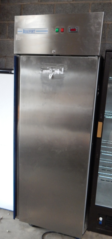 Appraisal: A Beaufort stainless steel freezer cm wide cm high