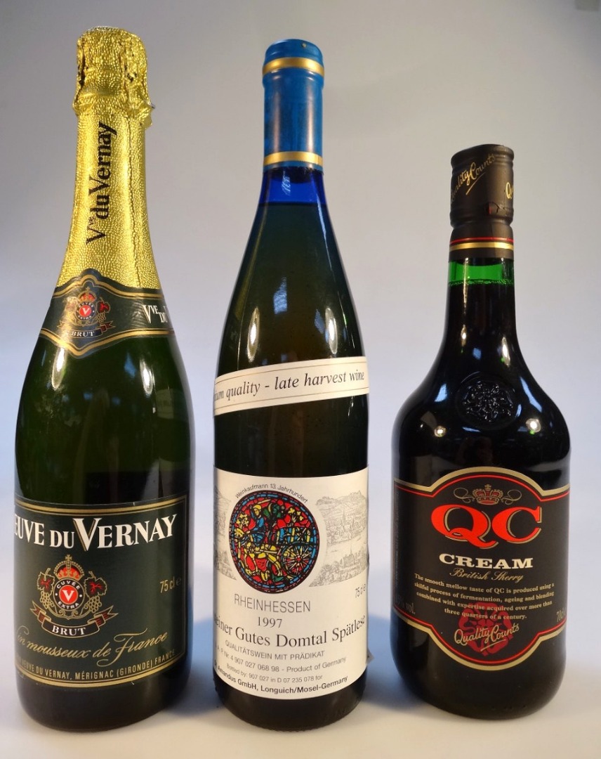 Appraisal: A bottle of Veuve du Vernay brut cl volume Rheinhessen