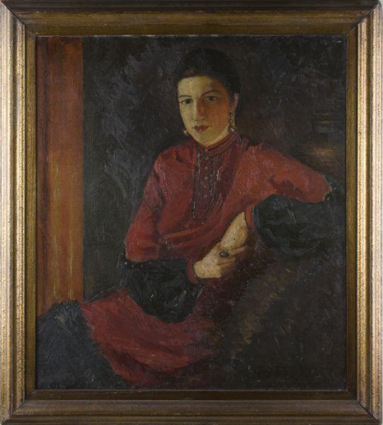 Appraisal: Fred A Precht NY th c Portrait of a Woman