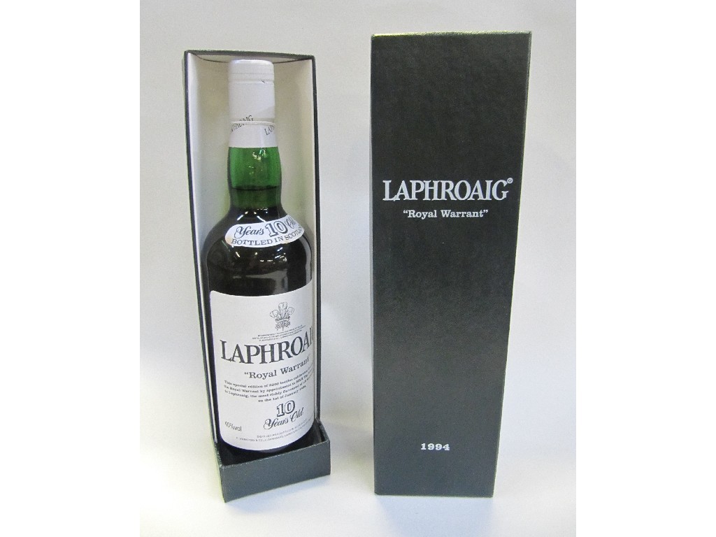 Appraisal: Laphroig year old 'Royal Warrant' single Islay malt whisky Limited