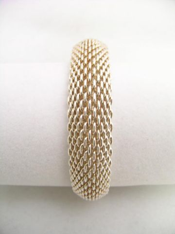 Appraisal: Tiffany amp Co Sterling Silver Flex Mesh Bracelet