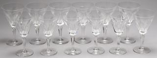 Appraisal: Waterford Sheila Crystal Water Goblets The sides with cut panels