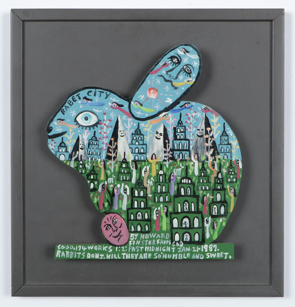 Appraisal: Howard Finster - Rabet City Howard Finster American - Rabet