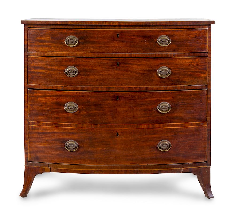 Appraisal: A George III Mahogany Chest of Drawers A George III