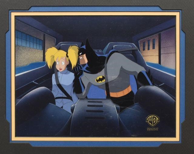 Appraisal: Framed Warner Brothers animation production cel Harlequinade from Batman the