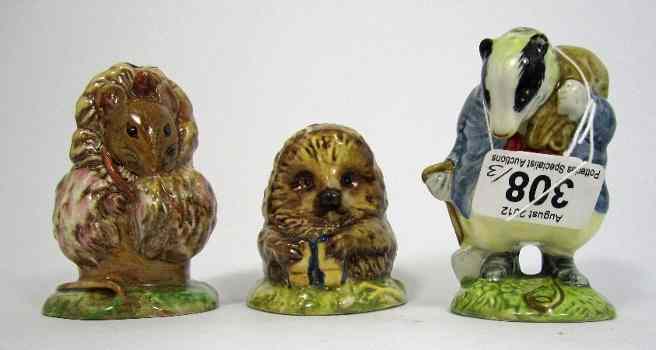 Appraisal: Beswick Beatrix Potter Figures Tommy Brock BP a Old Mr