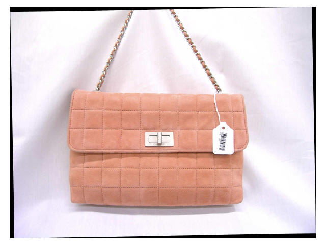 Appraisal: Chanel handbag rose suede quilted toggle clasp with flap with