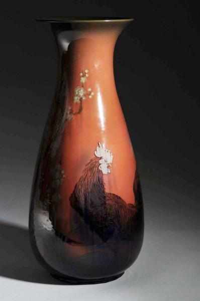 Appraisal: Rare Rookwood Floor Vase Description Decorated by Arthur Conant depicting