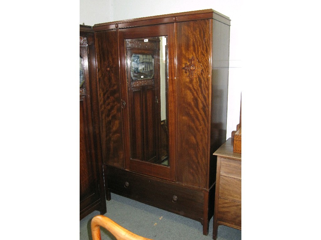 Appraisal: Mahogany three piece bedroom suite